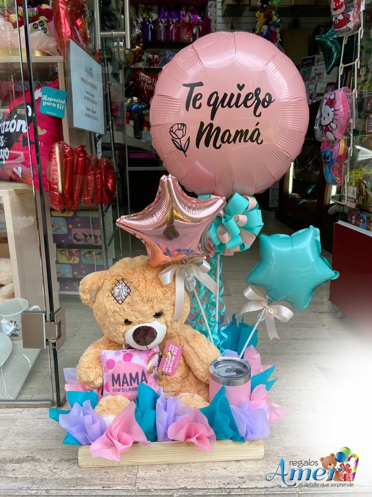 Abrazo de Oso Premium arreglo con osito para mamá