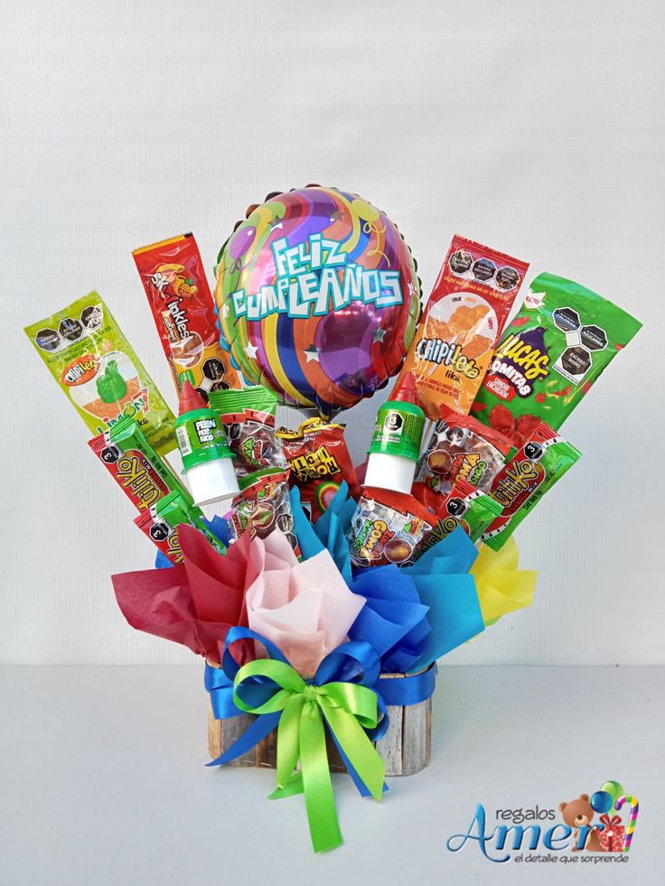 arreglo de dulces con globo de cumpleaños 3 (1)
