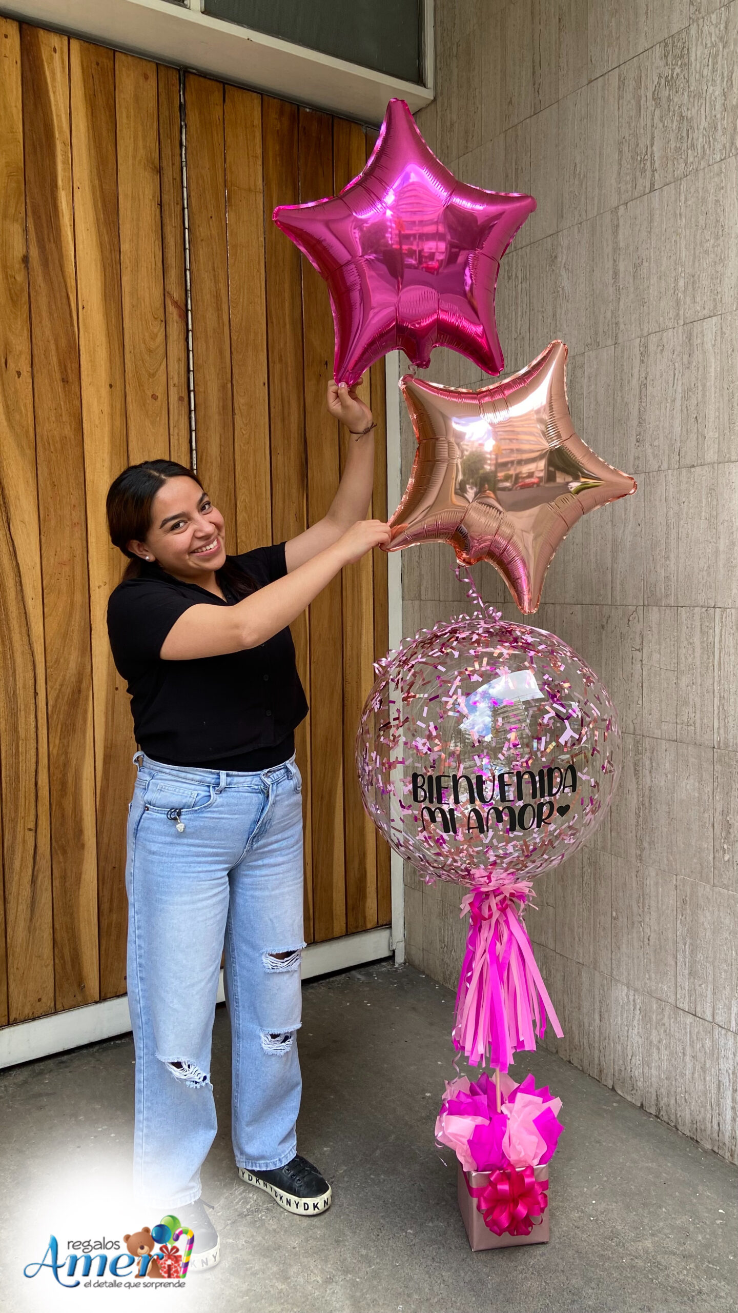 bouquet estelar rosa
