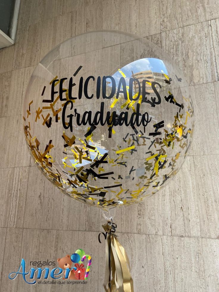 globo burbuja graduado 🎓⭐