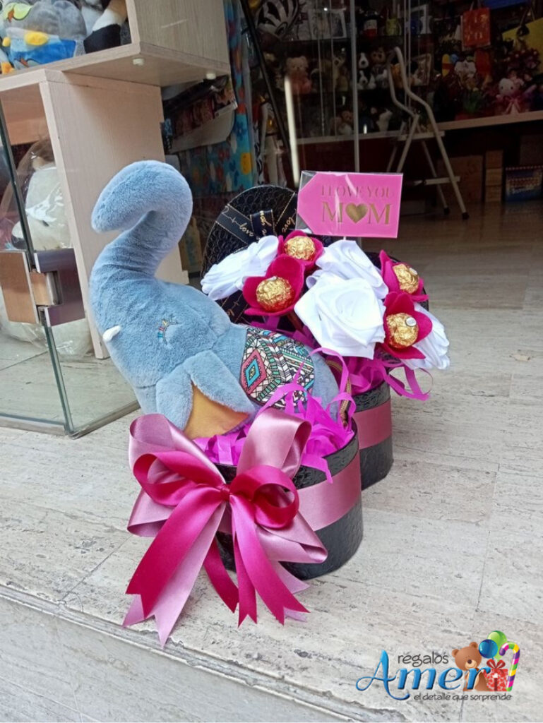 arreglo elefante chocolates