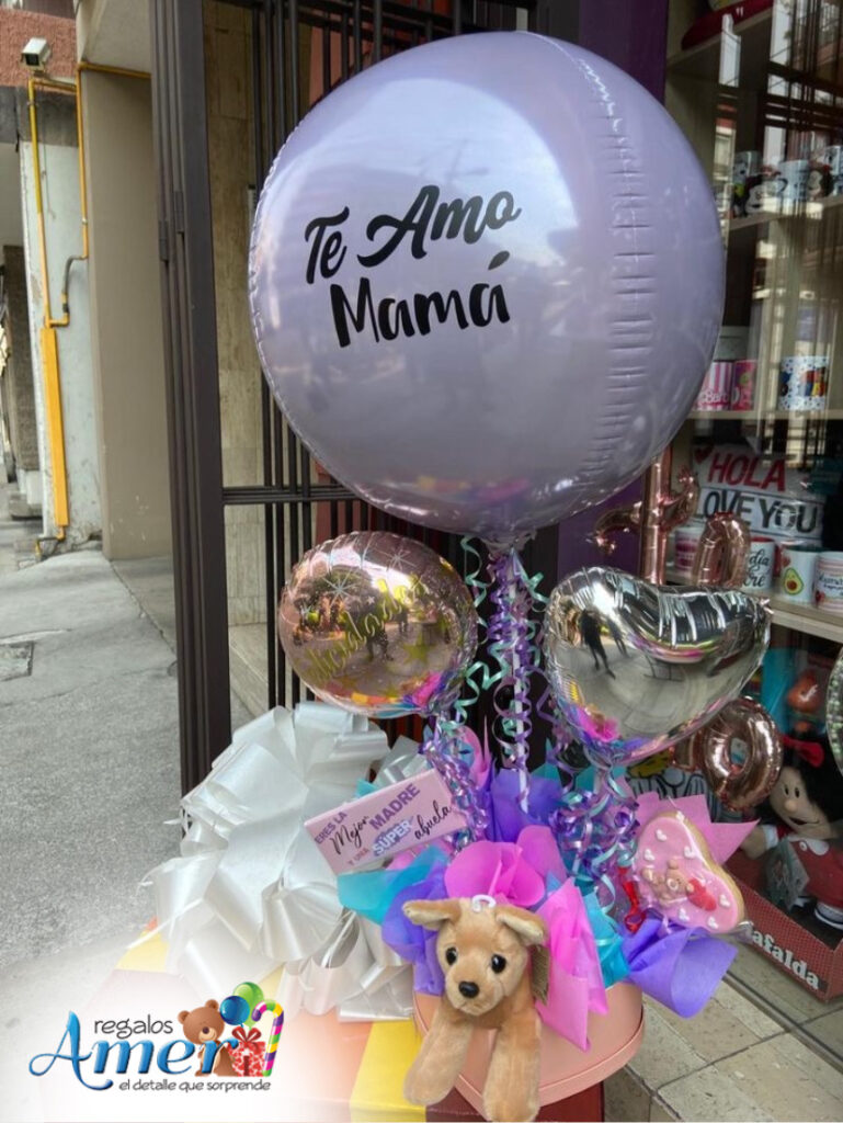 mamá globos peluche